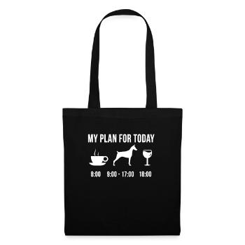 Pet Doberman Dog Cute Puppy Mistress My Plan - Tote Bag - black - Front