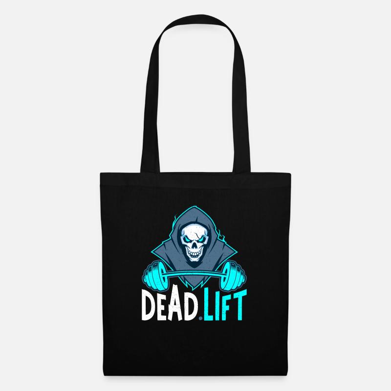 Dead Lift Sensenmann Bodybuilder Powerlifter - Stoffbeutel - Schwarz