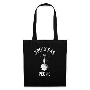 J'peux pas j'ai pêche - Sac en tissu - noir - Devant