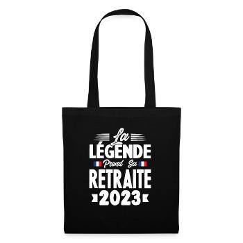 La Légende Prend Sa Retraite 2023 - Sac en tissu - noir - Devant