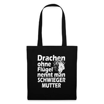 Drache schwiegermutter - Stoffbeutel - Schwarz - Vorne