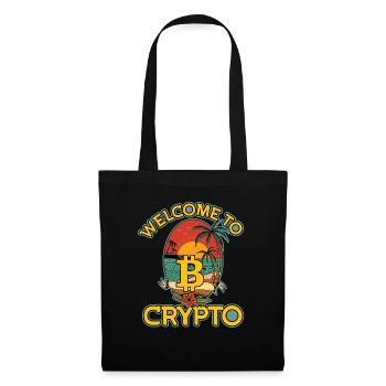 Willkommen bei Krypto, Bitcoin Sommer - Stoffbeutel - Schwarz - Vorne