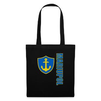 Ville portuaire de Marioupol Ukraine Mer Noire - Sac en tissu - noir - Devant