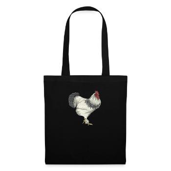 Sundheimer Hühner I Chicken Geflügel Motiv für - Stoffbeutel - Schwarz - Vorne