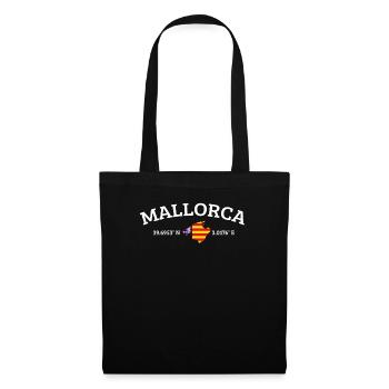 Majorque fier drapeaux cadeau - Sac en tissu - noir - Devant