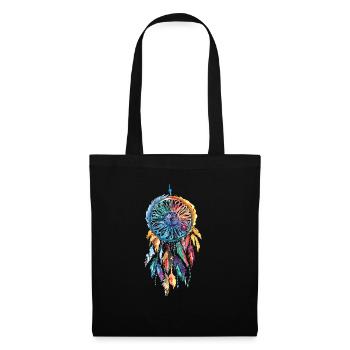 Dreamcatcher Traumfänger Mode für Damen - Stoffbeutel - Schwarz - Vorne