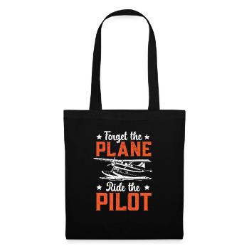 Oubliez le trajet en avion Le pilote d’avion Aviator - Sac en tissu - noir - Devant