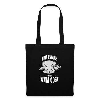 Funny Grumpy Lazy Cats Fan Motif Cats - Tote Bag - black - Front