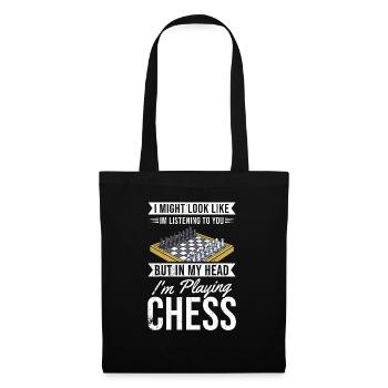 Chess Gift Board Game Chess Game Chess Board - Tote Bag - black - Front