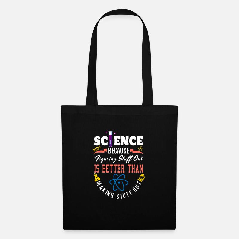 Science Shirt, Science Is Real, Science Figuring - Tote Bag - black