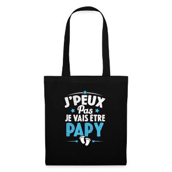 Je Peux Pas Je Vais Être Papy Cadeau Grand-père - Sac en tissu - noir - Devant