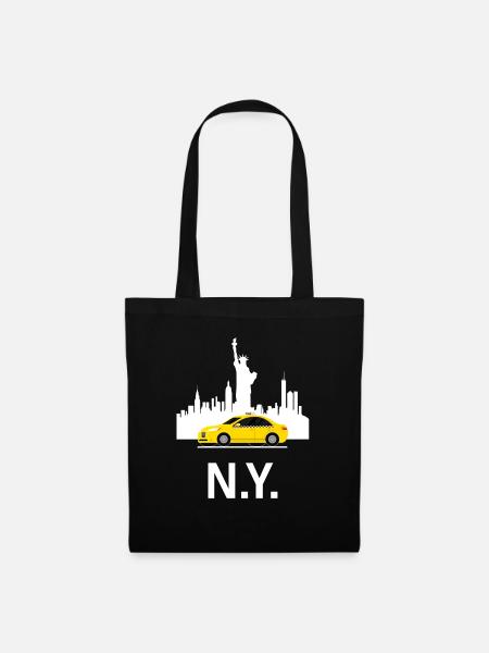 New York - Stoffbeutel - Schwarz