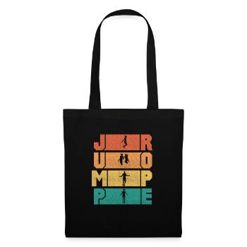 Jump Rope Skipping Rope Jumping Jump Rope - Tote Bag - black - Front