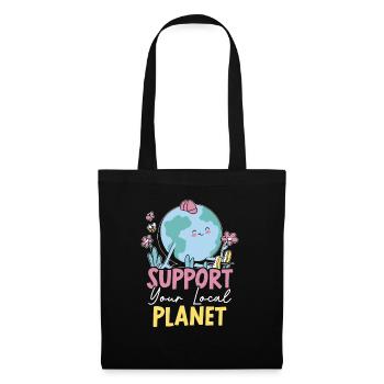 Environnementaliste Nature Recyclage Fête de la Terre mère - Sac en tissu - noir - Devant