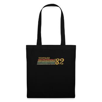 Vintage 1982 70s Retro Style - Tote Bag - black - Front