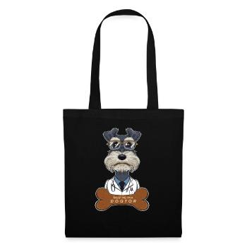 Veterinary Miniature Schnauzer Trust Me Im A - Stoffbeutel - Schwarz - Vorne