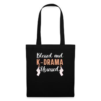 Béni et K-drama obsédé drame coréen Oppa - Sac en tissu - noir - Devant