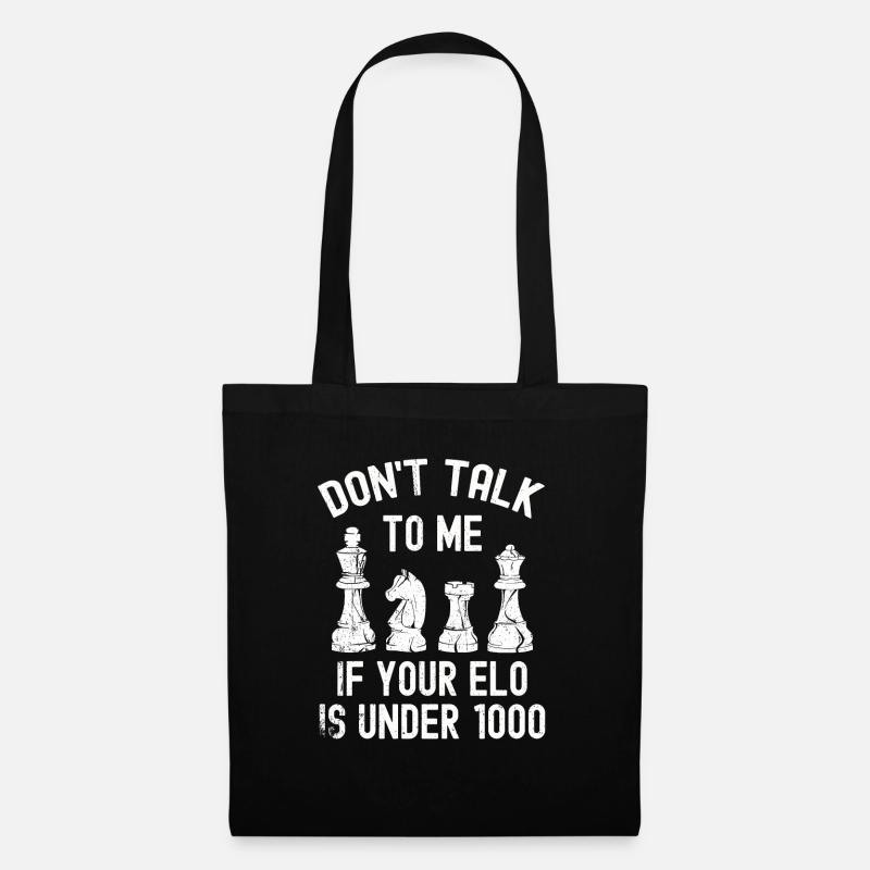 Jeu de plateau cadeau d’échecs Jeu d’échecs Échiquier - Sac en tissu - noir