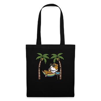 Guinea pig in hammock - Tote Bag - black - Front