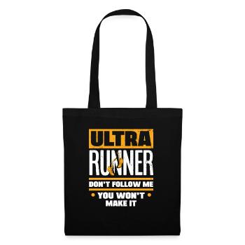 Ultramarathon Marathoner Marathon Running Dont - Stoffbeutel - Schwarz - Vorne