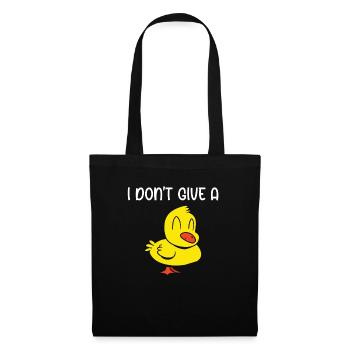 Cool I Don't Give A Duck Funny - Tote Bag - black - Front