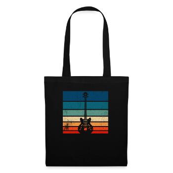 Retro Bass Guitar Vintage Bass Guitar - Tote Bag - black - Front