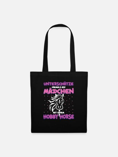 Hobby Horse Hobby Horsing Steckenpferd - Stoffbeutel - Schwarz