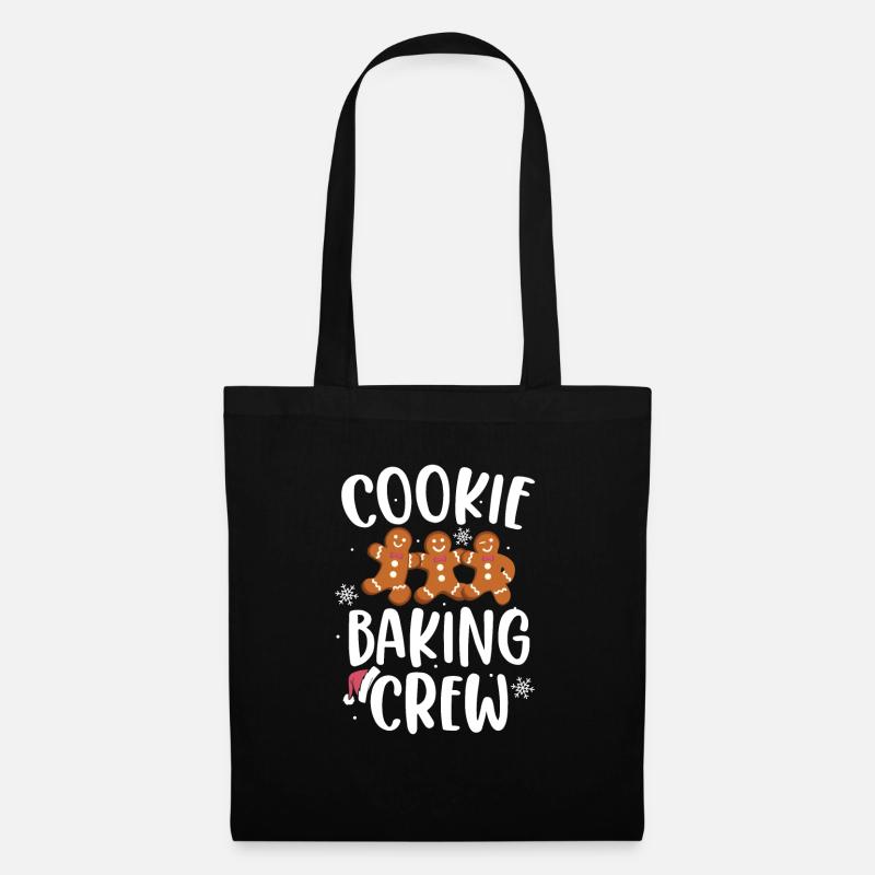 Cookie Baking Crew Pajama Christmas Gingerbread - Stoffbeutel - Schwarz