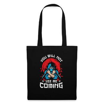 Ninja Ninjutsu Judo Katana Enfants Shuriken Guerrier - Sac en tissu - noir - Devant