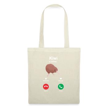 Cadeau d’appel d’oiseau kiwi - Sac en tissu - nature - Devant