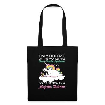 Unicorn Lover Ehlers-Danlos EDS and HSD Awareness - Tote Bag - black - Front