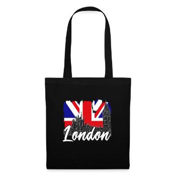 London - Stoffbeutel - Schwarz - Vorne