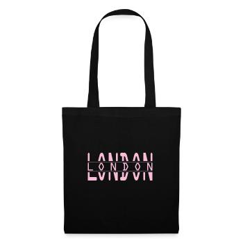 London - Stoffbeutel - Schwarz - Vorne