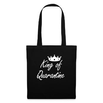 King of Quarantine Social Distancing Introvert Men - Tote Bag - black - Front