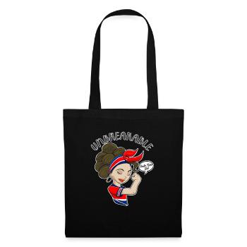 Costa Rica Fille Incassable I Patrimoine Costa Rica - Sac en tissu - noir - Devant