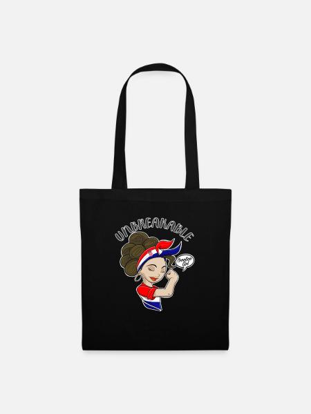 Croatian Girl Unbreakable I Croatian Heritage I - Stoffbeutel - Schwarz