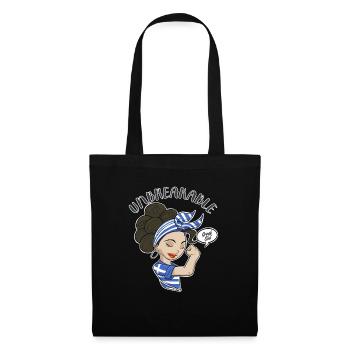 Greek Girl Unbreakable I Greek Heritage I Greece - Stoffbeutel - Schwarz - Vorne