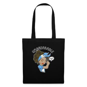 Fille guatémaltèque Incassable I Patrimoine Guatemala - Sac en tissu - noir - Devant