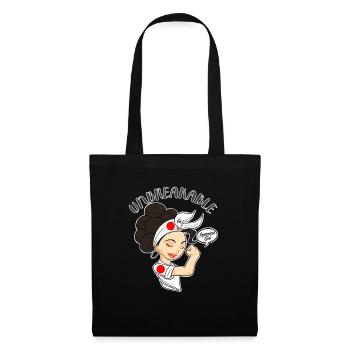 Japanese Girl Unbreakable I Japanese Heritage I - Stoffbeutel - Schwarz - Vorne
