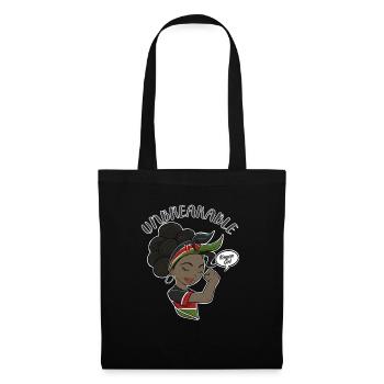 Kenyan Girl Unbreakable I Kenyan Heritage I Kenya - Sac en tissu - noir - Devant