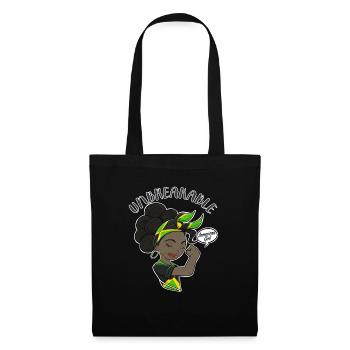 Fille jamaïcaine incassable I Héritage jamaïcain I - Sac en tissu - noir - Devant