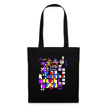 Pixel Pixel World Abstract City Kypto Dutch - Tote Bag - black - Front