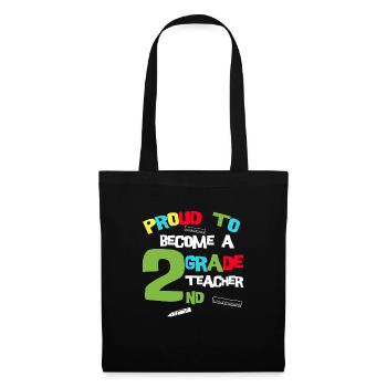 Teacher Tshirt 2nd grade Teacher Training Teacher School - Tote Bag - black - Front