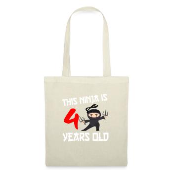 Ninja Ninjutsu Judo Katana Enfants Shuriken Guerrier - Sac en tissu - nature - Devant