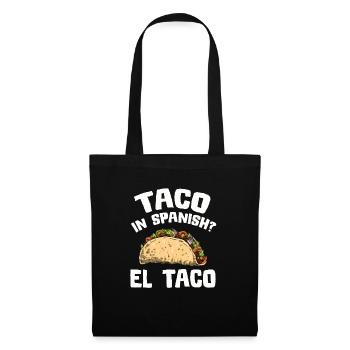 Taco Mexico Food Fast Food Nachos Fiesta Salsa - Tote Bag - black - Front