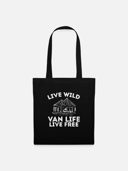 Van Life - Stoffbeutel - Schwarz
