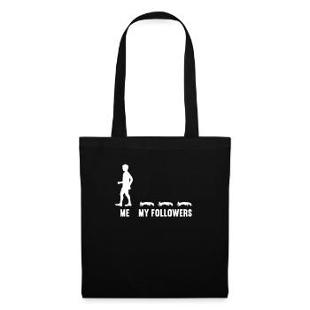 Me and my followers men squirrels - Tote Bag - black - Front