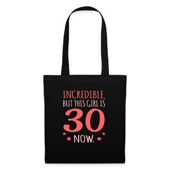 Birthday child 30 gift idea - Tote Bag - black - Front