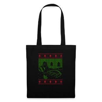 Ho Ho Santa Pissing Ugly Christmas Outfit - Tote Bag - black - Front