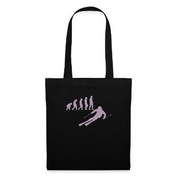 Ski skiers Skiing - Tote Bag - black - Front